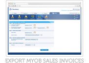 Export MYOB Sales Invoices