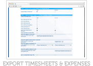 Export Timesheets & Expenses