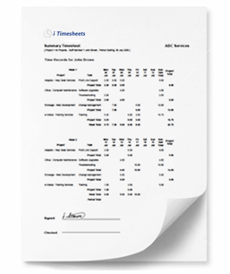 Print timesheets