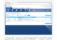 Leave History Adjustment